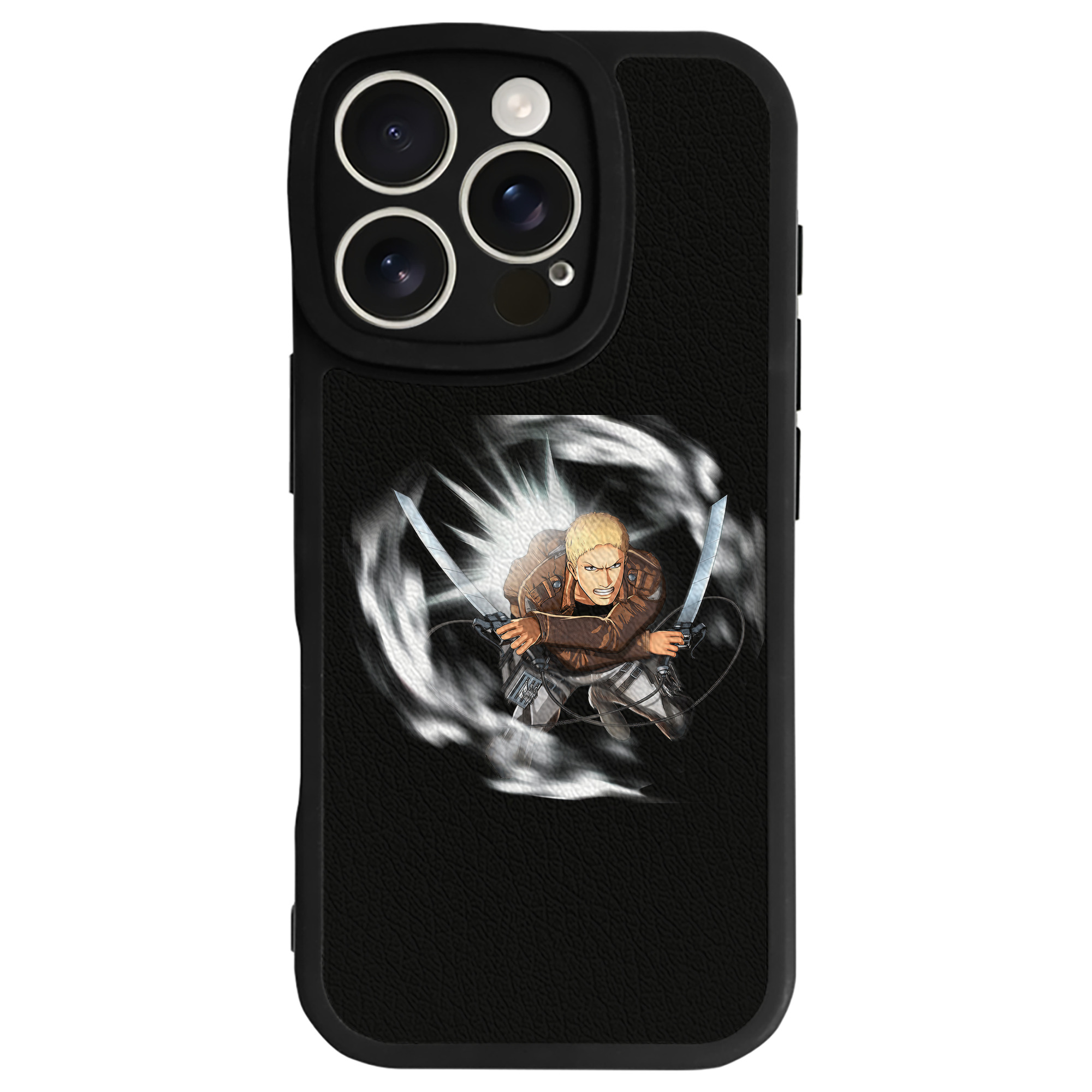 （画像用） 進撃の巨人 ライナー・ブラウン Attack on Titan Reiner Braun 【iPhone 16シリーズ対応】シリコンスマホケース（レザー調） 材質：シリコン